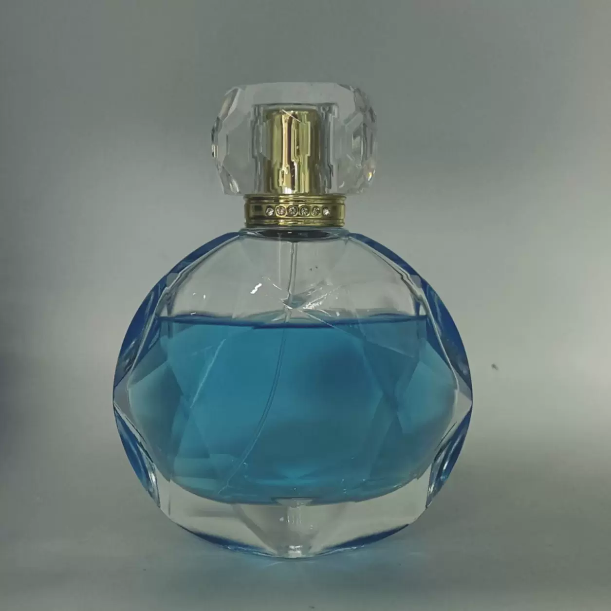 厂家 多款 现货100ML 抛光  高端香水玻璃瓶（可印LOGO/可选瓶盖)