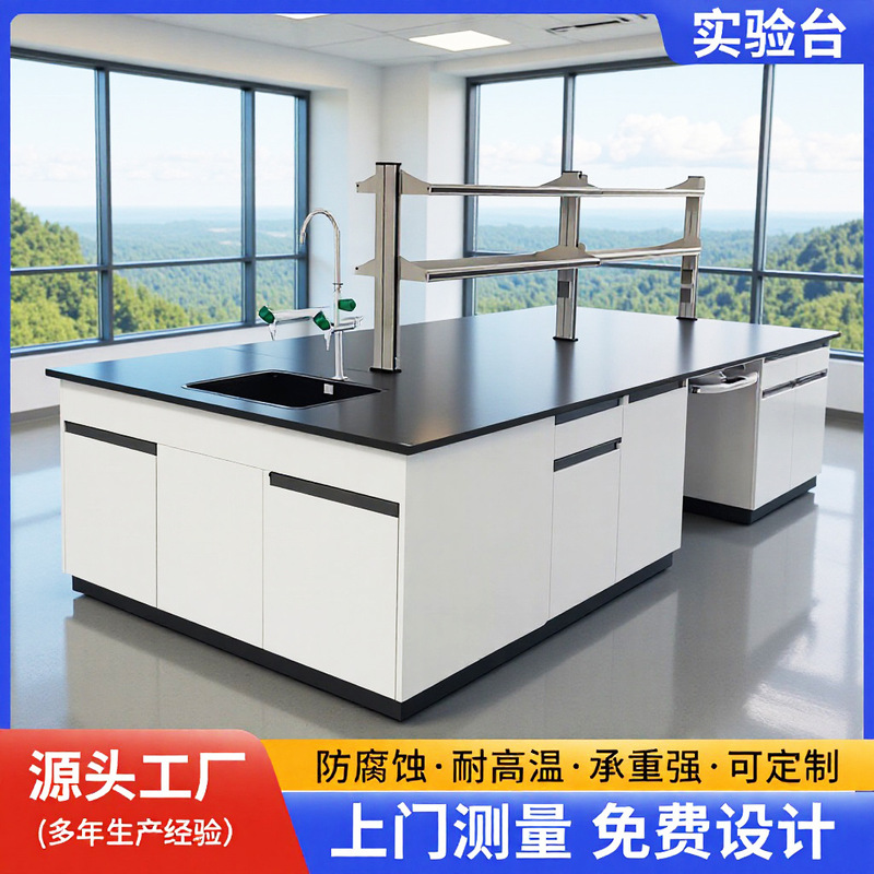 Laboratory Workbench Manufacturer Reagent Rack Steel Wood All-Steel Operating Table Experimental Table School Factory Chemical Central Table