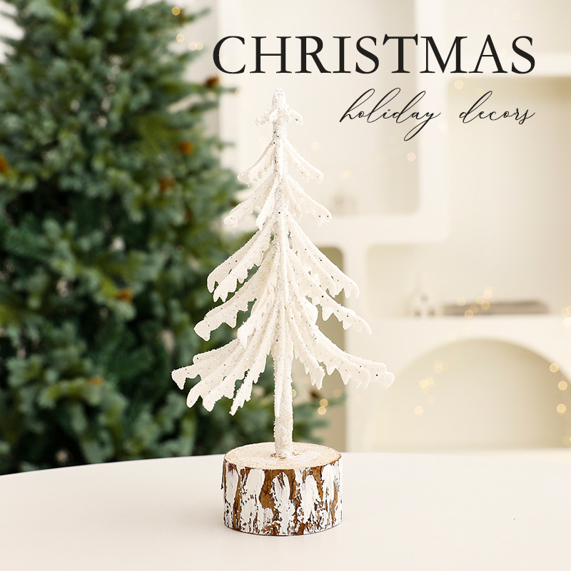 Nuevas decoraciones navideñas transfronterizas adornos de mesa mini árbol de Navidad decoración de la tienda decoración de la escena al por mayor
