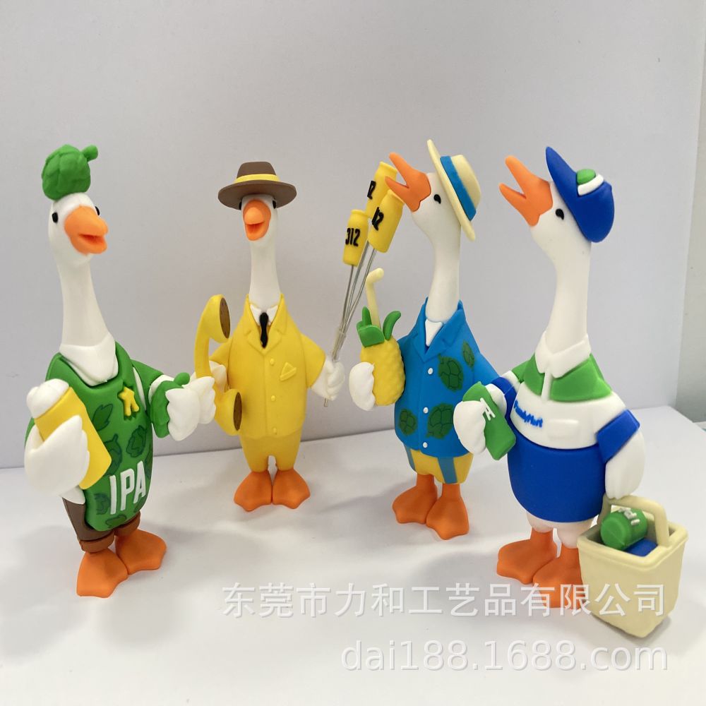 Doll, plastic cartoon toy from soft rubber