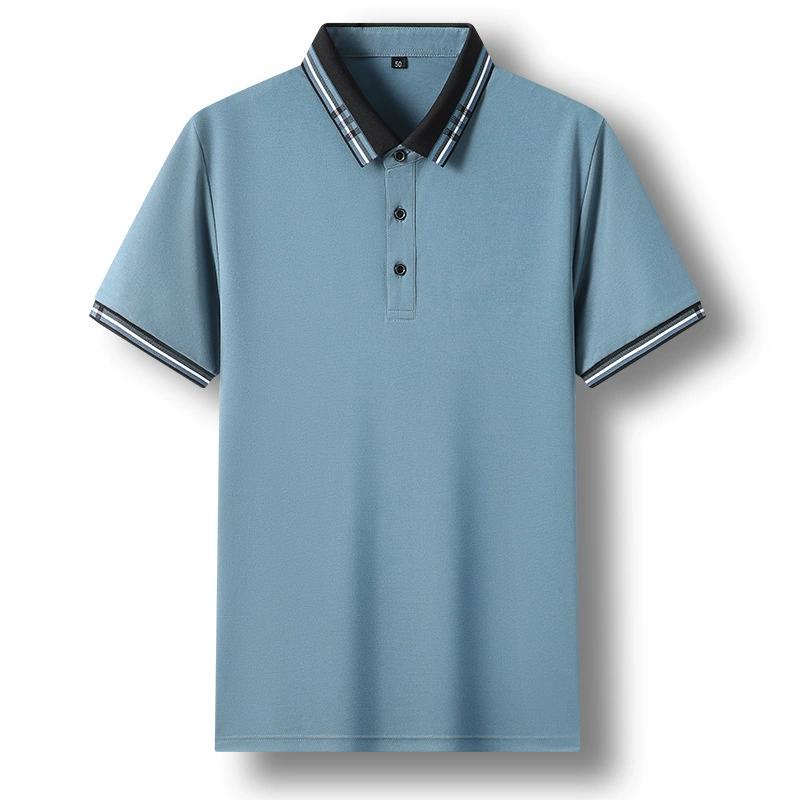 Шелковая футболка, летний polo, с коротким рукавом