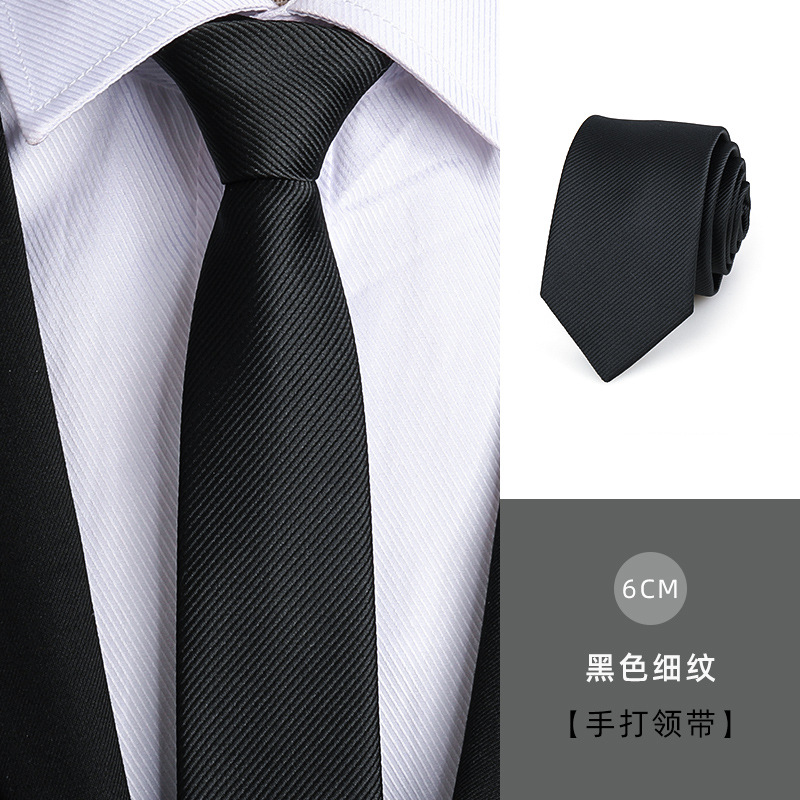 6CM 검정색 가는 선 핸드 프린팅