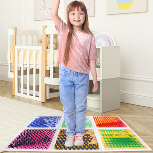 Baby Sensory Mat for Family Playroom with High-Quality Liquid for Young Kidsren with Official Shaped Floor 6 Pack