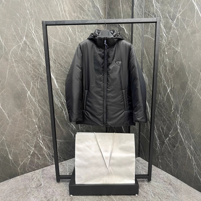 "Poison in stock" Correct Edition P Home 24 Fall/Winter New Removable Cap 2 Double-sided Wear Down Jacket for Men and Women