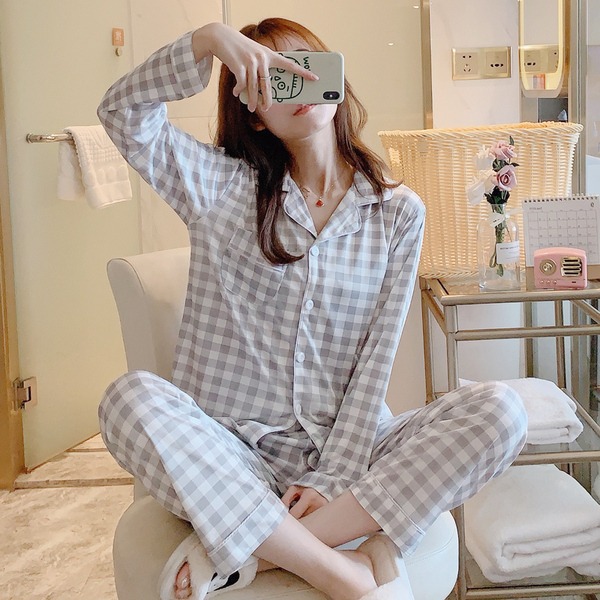 杰西卡23 小格子#浅灰