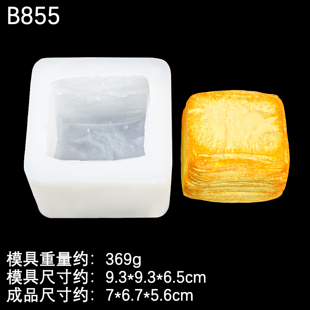 Molde de estrella de sándwich de tostadas de Melaleuca Molde de estrella de sándwich de tostadas de bricolaje de yeso de jabón hecho a mano Molde de mousse de chocolate