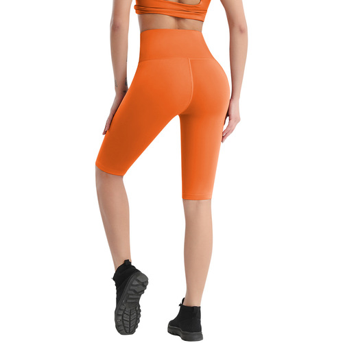 Cross-border high-waisted butt-lifting yoga pants for women, sweat tight tummy control pants, quick-drying nude-feeling fitness sports pants