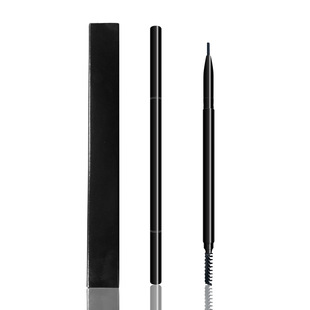 6-Color Ultra-Fine Eyebrow Pencil, No-Sharpening, Double-Head Rotating Automatic Eyebrow Pencil with Eyebrow Brush Head, Neutral Export Cross-Border Hot Model