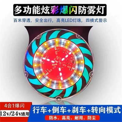 High-Brightness Flowing Colorful Anti-Rear Collision — Fog lamp
