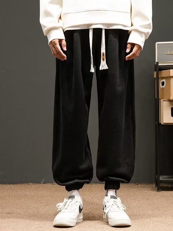 Pantalones casuales de todo fósforo pantalones casuales de pierna recta sueltos para hombre 2024 pantalones con corsé para hombre de moda