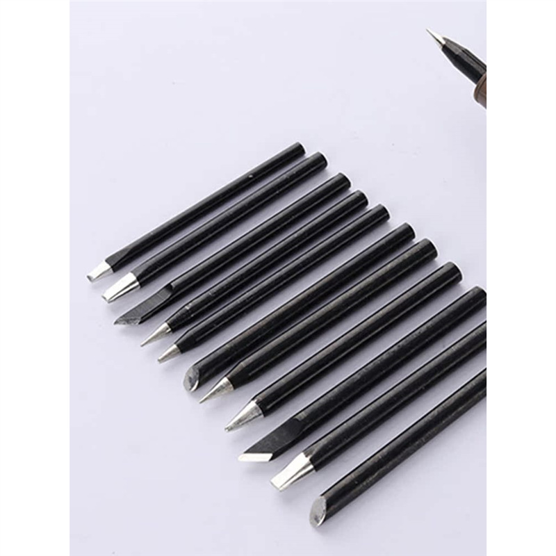 外热式烙30w40w60w合金尖头圆头刀口电烙铁头80W100W150马蹄焊锡