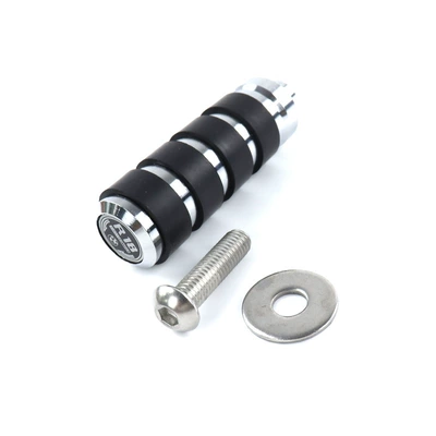Motorcycle pedals | Front Pedal Phantom Aluminum - electroplating-front-gear-cover