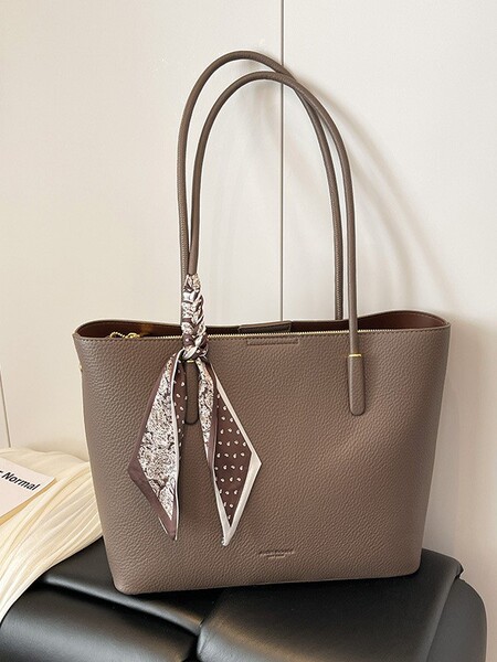 Capacious one-shoulder bag, underarm bag, shopping bag, high-end