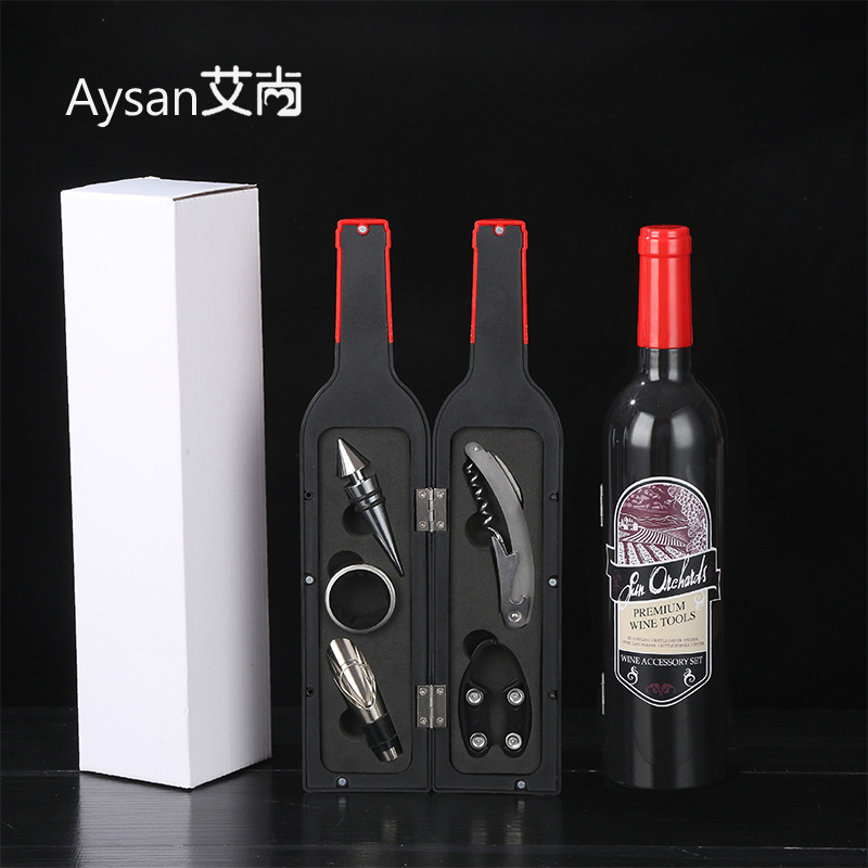 Juego de Sacacorchos para Vino de 5 Piezas de Acero Inoxidable Multifuncional para Hogar image 2