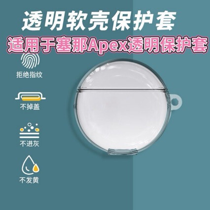 Suitable for Sanag Apex Bluetooth earphone protective case, new anti-drop transparent soft case Suitable for Sanag Apex Bluetooth earphone protective case, new anti-drop transparent soft case