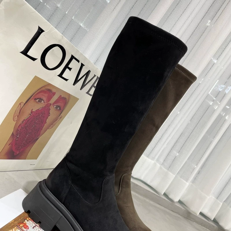 Ретро толстая подошва, чтобы увеличить тонкую тощую сапоги