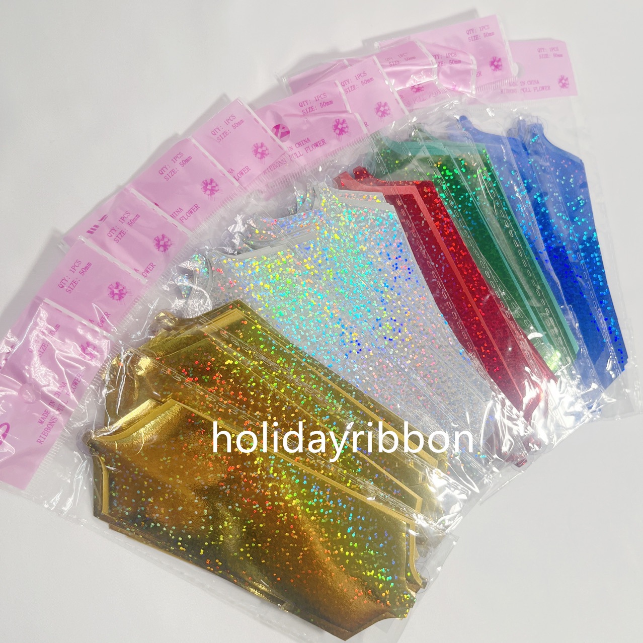 Comercio exterior transfronterizo regalos de Navidad decoración de flores de color láser de color metálico flores de bola decoradas flores de boda