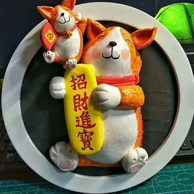 粘土額縁40*60センチ卸売り超軽量粘土フォトフレーム彩泥立体児童額縁粘土額縁|undefined