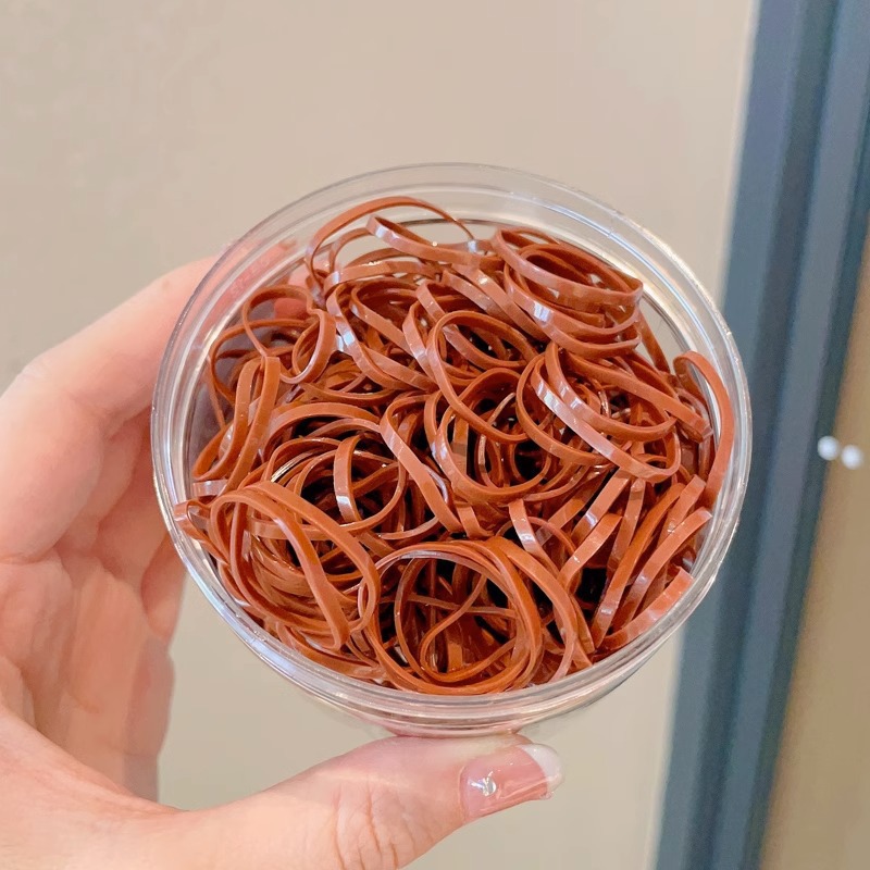 Anillo de cabello desechable correa de goma niñas no lastimar cabello pequeño viento fragante duradero delgado engrosar la cuerda de cabello anillo de cabello bolsa de adornamiento para el cabello