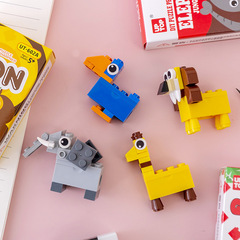 Creative cartoon children's intellectual DIY block toys primary school prizes learning stationery block pencil sharpener wholesale
