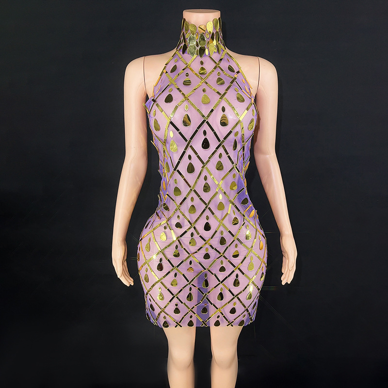 Costumes Birthday Dress Women's Evening Party Performance Hosting Party Dress Ultra Short Hip Covering