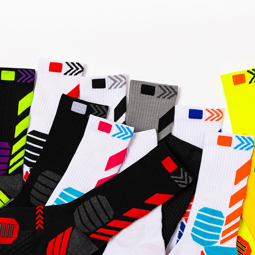 2024 New Mid-Calf Moisture-Wicking Sports Socks for Men - Amazon Elite Socks, Autumn/Winter Professional Basketball Socks