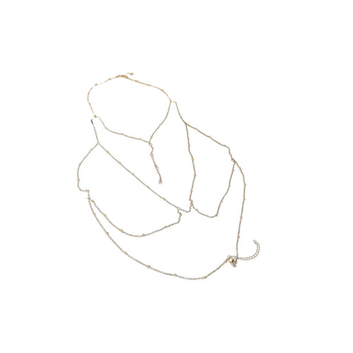 Chest chain body chain sexy necklace for women  new style non-fading light luxury niche neck chain clavicle chain accessories