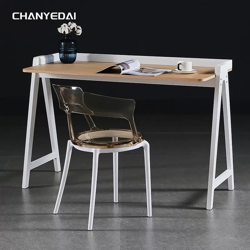 北欧餐椅塑料椅子透明家用现代简约加厚咖啡厅休闲创意靠背洽谈椅