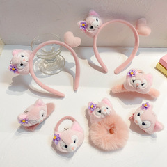 Lena Beauty Hair Band~ Star Dolly Fluffy Headband Autumn/Winter Women Cute Fluffy Shark Clip Hair Clip Headwear