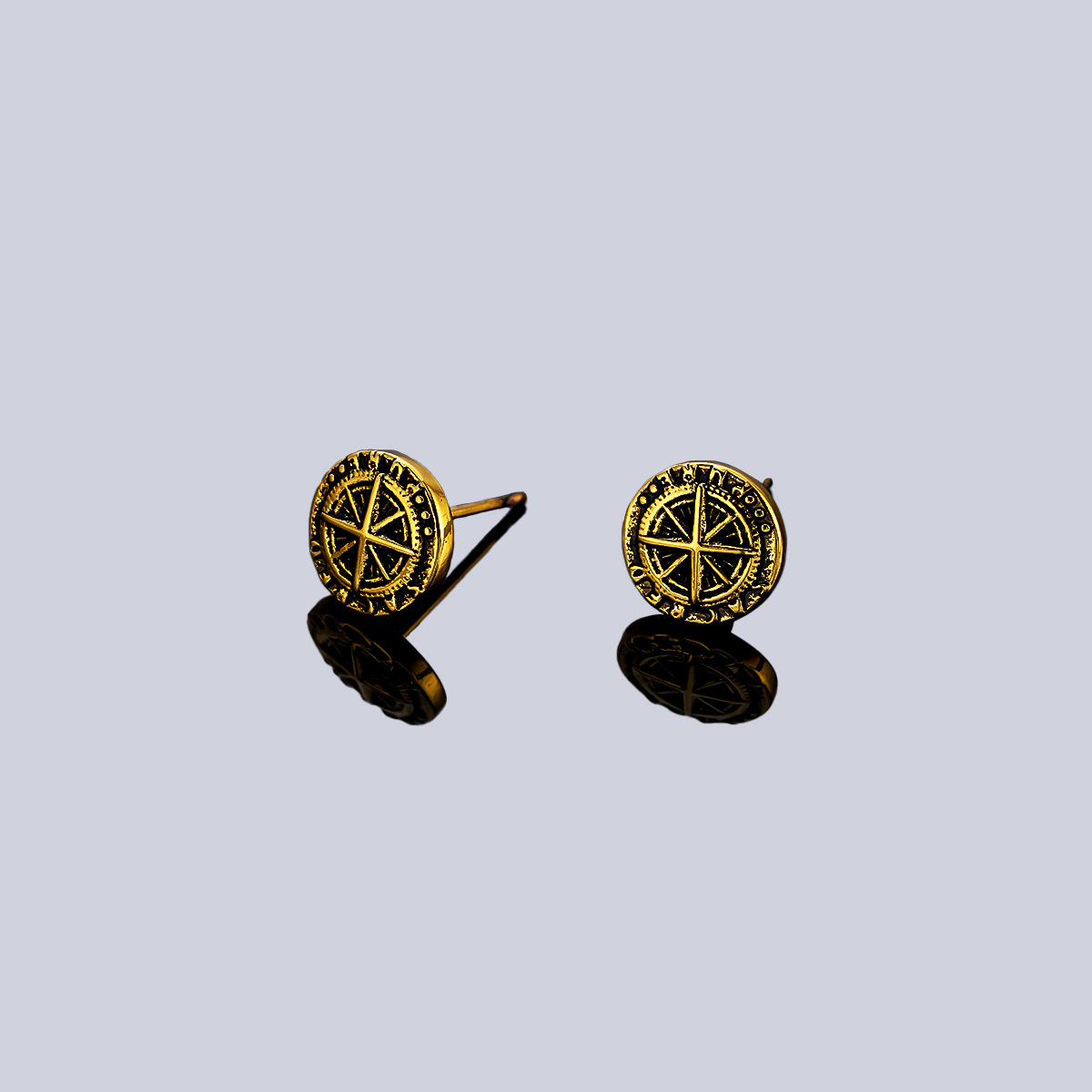 Cool Stud Earrings For Men Stainless Steel Minimalist Punk Style_voghion.com