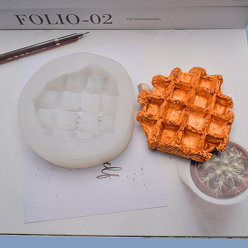 Wafer cake sugar silicone mold DIY aromatic candle chocolate baking mold wholesale