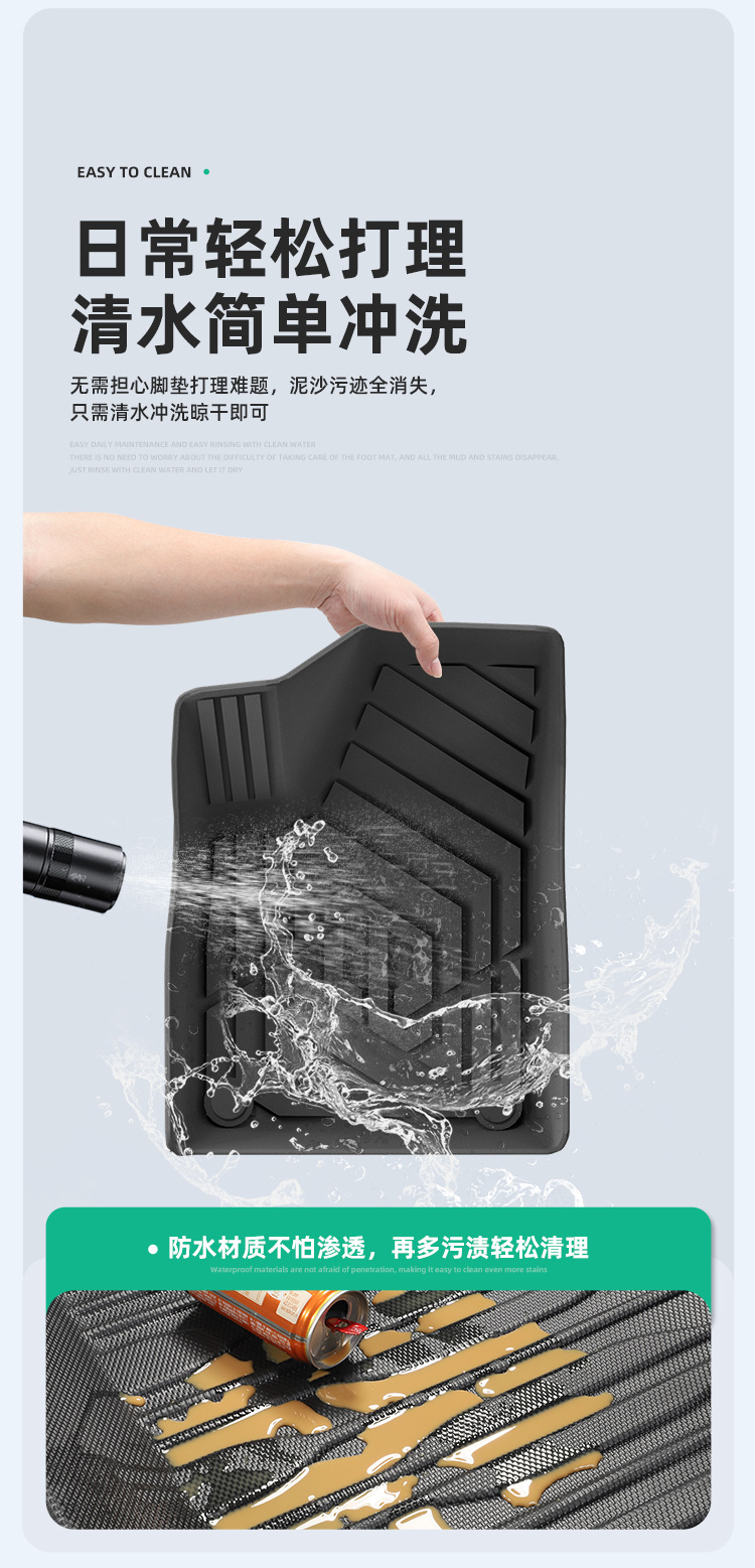 Suitable for 25 Models of Zero Run B01/26 Models of Zero Run Lafa5 Car-Specific Floor Mats Tpe Floor Mats Trunk Mat