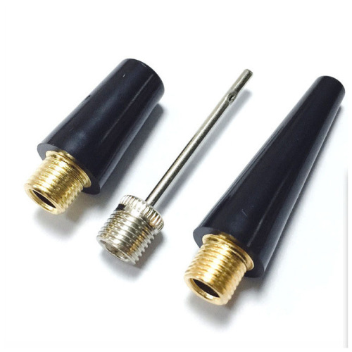 Three-piece set of metal valves, car air pump valve accessories, plastic valves, iron gas needles, ball needles and gas needles