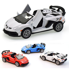 Children's Alloy Toy Car Rebound Mini Car Replica Convertible Sports Car Model Display Boxed Chanchao Toys Wholesale