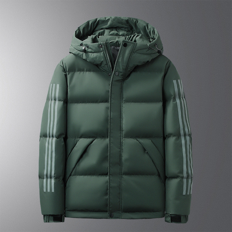 AliExpress Comercio exterior Otoño e Invierno de los hombres de algodón acolchado casual de algodón acolchado chaqueta de los hombres abajo Chaqueta de algodón acolchado chaqueta con capucha abajo chaqueta de los hombres