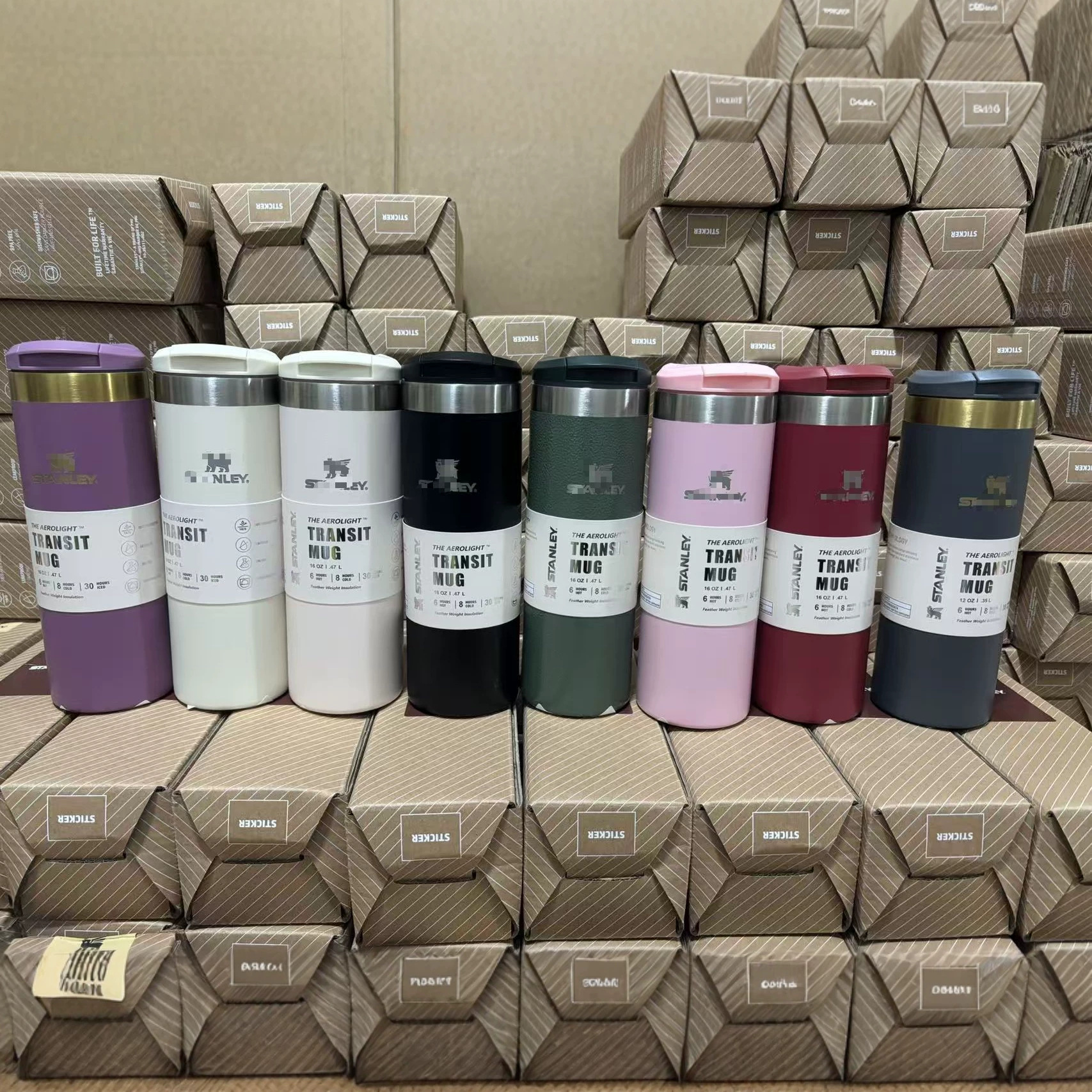 Cross-Border Popular Product Middle East Stanley Stanley Water Bottle 0.47L 16oz Straight-Shaped Convenient Outdoor Sports Thermos Cup