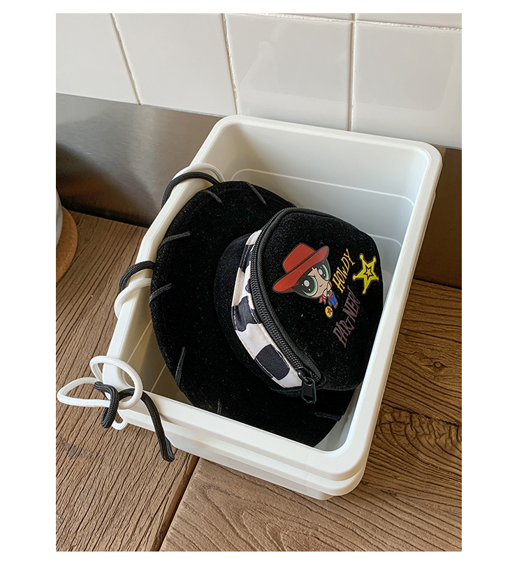 Cute Ins-style 2025 summer new denim hat crossbody bag with cartoon design, fun and personalized single-shoulder phone case undefined