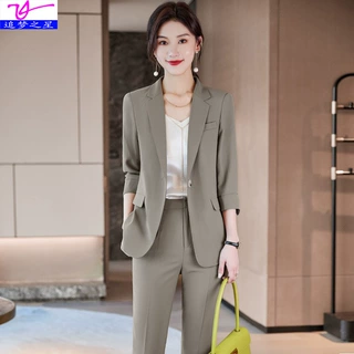 小西装外套女2026新款夏季七分袖薄款小个子休闲洋气西服套装夏款