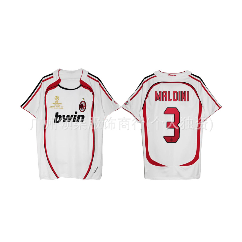 Camiseta de fútbol retro estrella brasileña C.A.C.C.R.R.N.M. fabricante de camiseta de colección