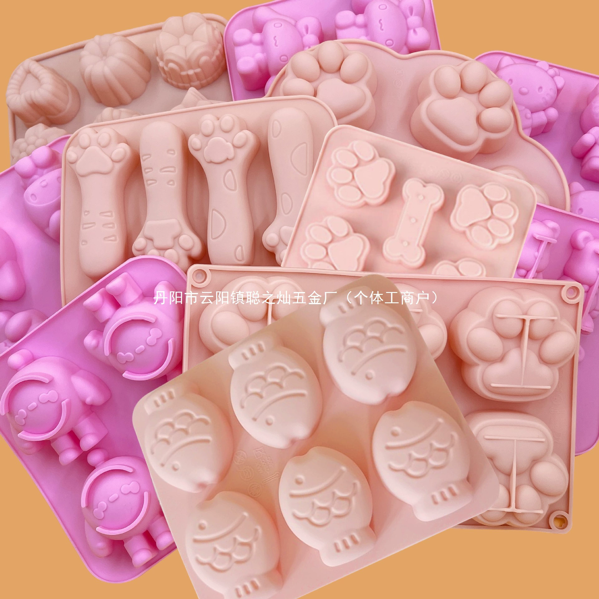 6 шт., маленькая форма для шоколада в виде рыбы, пищевая силиконовая миска для кошачьей лапы, торт, желе, пластырь, мыло ручной работы, оптовая продажа