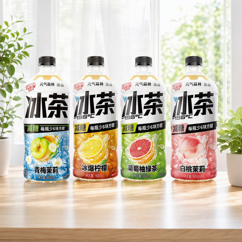 Yuanqi Forest Ice Tea 900ml Green Plum White Peach Jasmine Multiple Flavors Reduced Sugar Sports and Leisure Thirst-Quenching Beverage Yuanqi Forest Ice Tea 900ml Green Plum White Peach Jasmine Multiple Flavors Reduced Sugar Sports and Leisure Thirst-Quenching Beverage