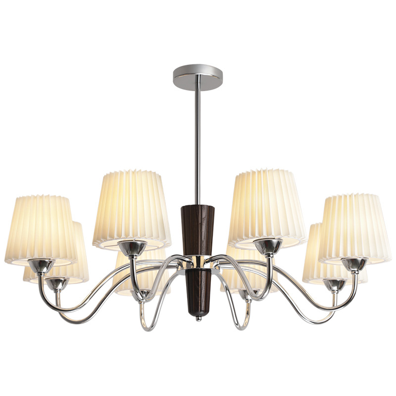 Gran vista jardín lámpara de la sala de estar francesa Nanyang estilo retro nuevo estilo simple sala de madera maciza lámpara Zhongshan 194L