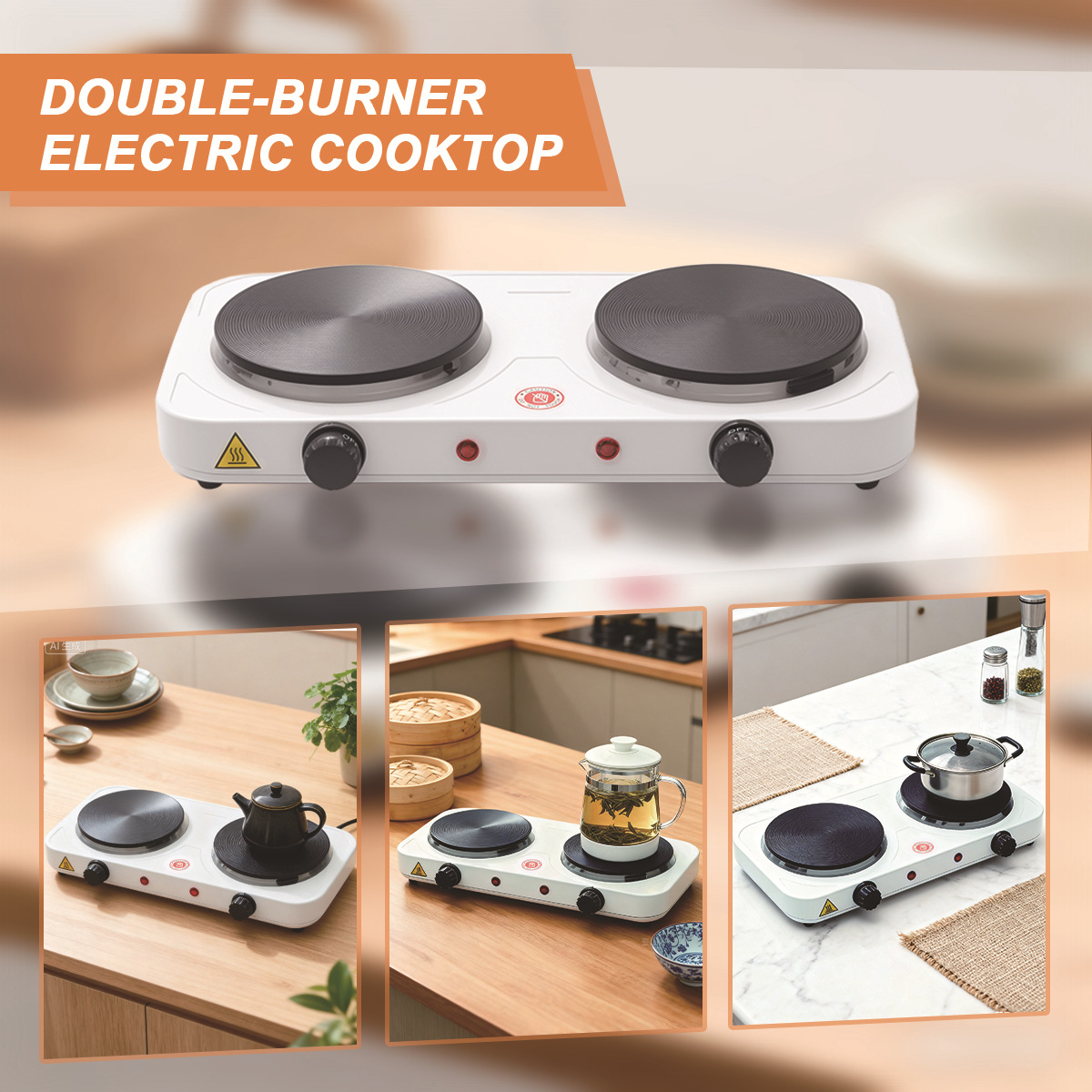 Estufa Eléctrica Multifuncional Multifuncional, Temperatura Ajustable para Cocina image 5