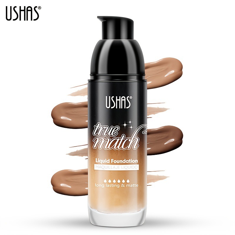 USHAS comercio exterior base líquida transfronteriza, base mate, base de control de aceite concelador FS428A