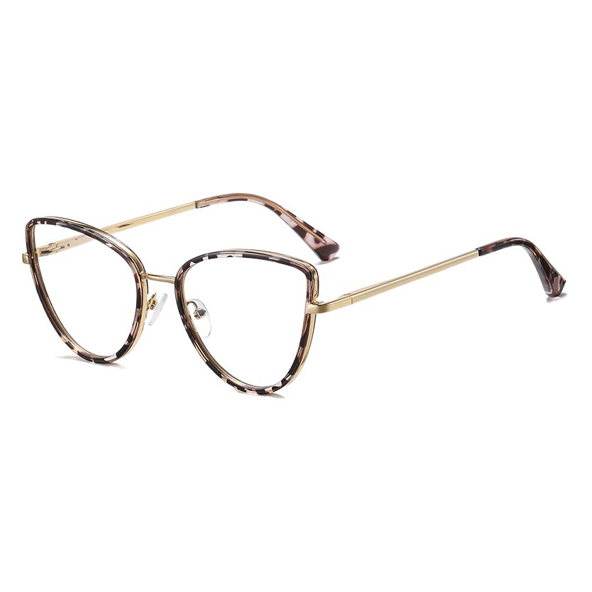 95825 de moda nuevo TR90 gafas lisas fuente de fábrica femenina de moda Anti-azul gafas de luz puede ser equipado con gafas de miopía