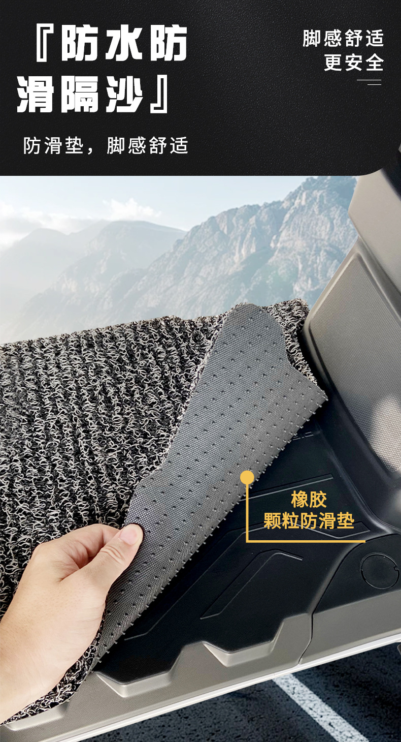 Suitable for Niu Nst-Sport Electric Vehicle Wire Loop Foot Mats Nst-Citi/Fs Waterproof and Anti-Slip Foot Mats