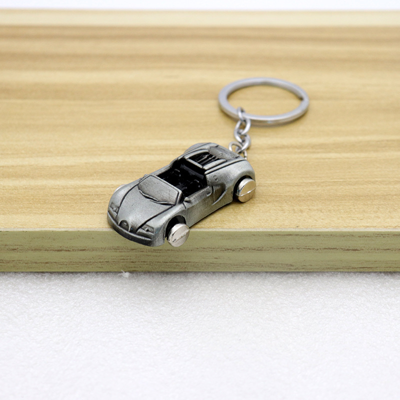 Hot Style Car Model Keychain European Style Convertible Sports Car Keychain Metal Car Pendant Keychain Promotional Gift
