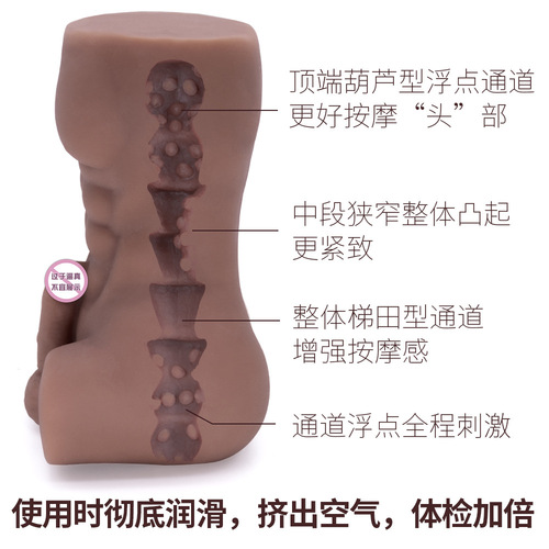 Muscular man airplane cup mini abdominal muscle inverted mold sex toy for male masturbation and GAY can be inserted into the half body