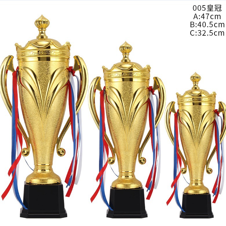 Nuevo trofeo de plástico de cuerpo de taza de sirena, trofeo para eventos de baloncesto y fútbol, trofeo de taza de tapa de orejas