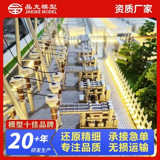 变电站模型 供应电展示模型等比例缩小仿真沙盘 变电站模型定制